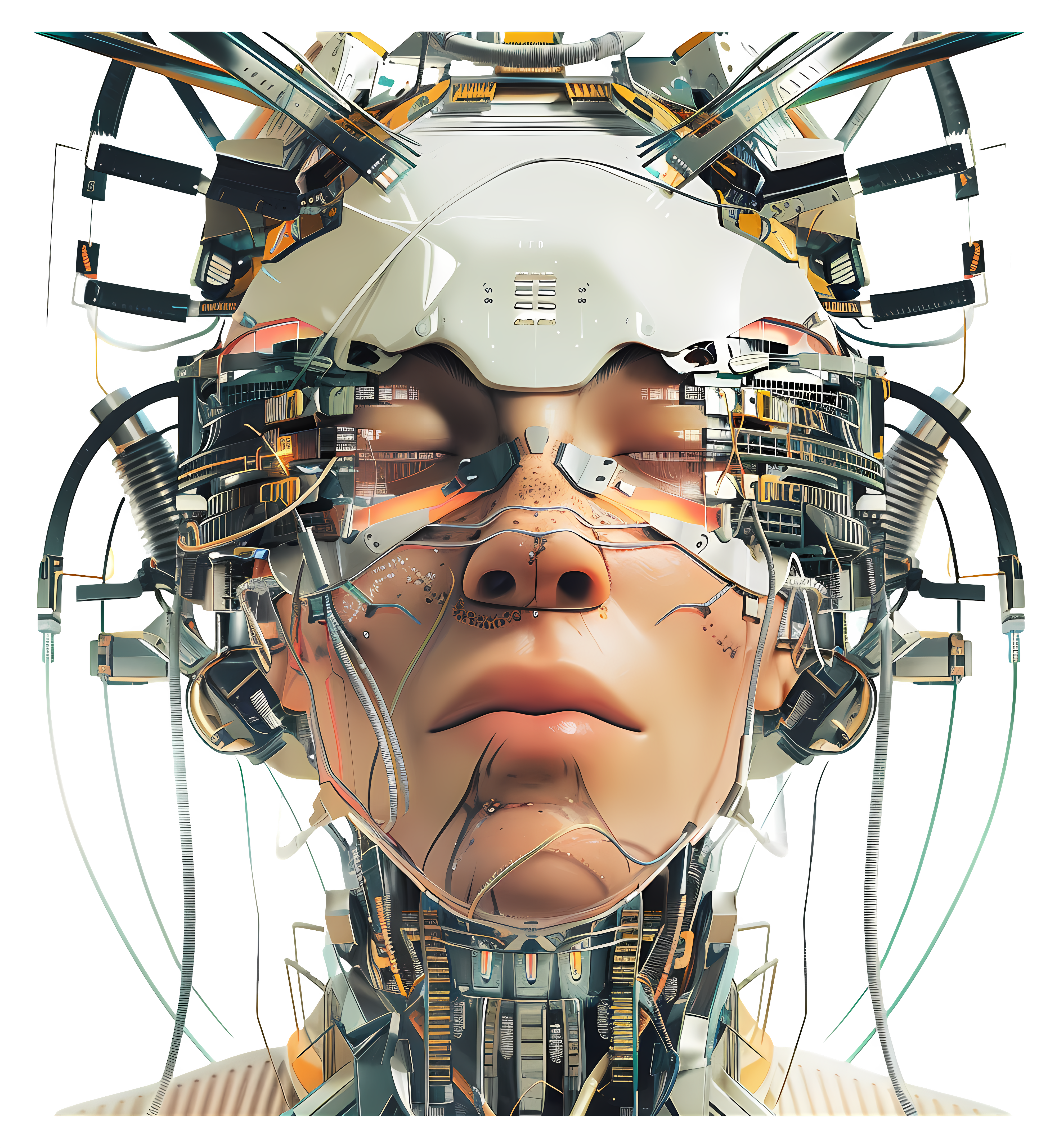 Students learning robotics and technology